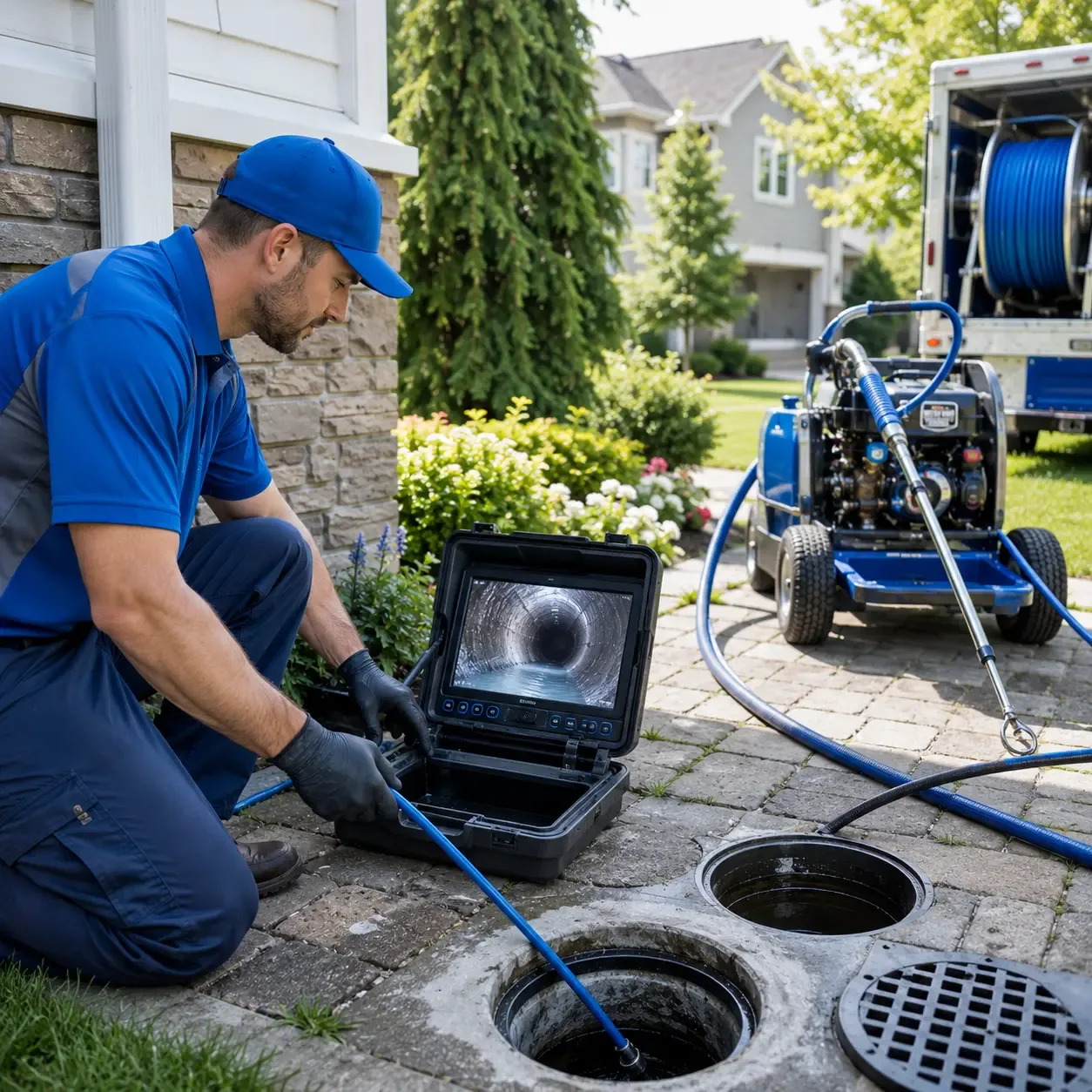 Outdoor drain cleaning professionals serving Fort Atkinson, WI